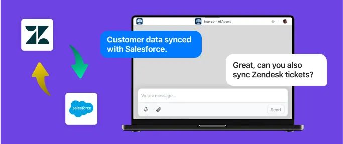Sync with Salesforce & Zendesk